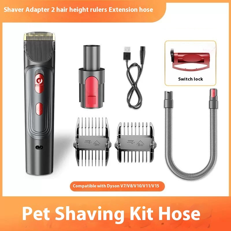 Luxury Professional Pet Hair Suction Grooming Kit — 5-Suit Shaver & Comb Set for Dogs & Cats — Prime Trend Market