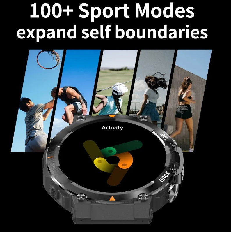 MAX18 AMOLED Smartwatch – 1.43" Big Screen, BT Calls, Gesture Control, AI Voice, Sports Smart Watch for Men — Prime Trend Market
