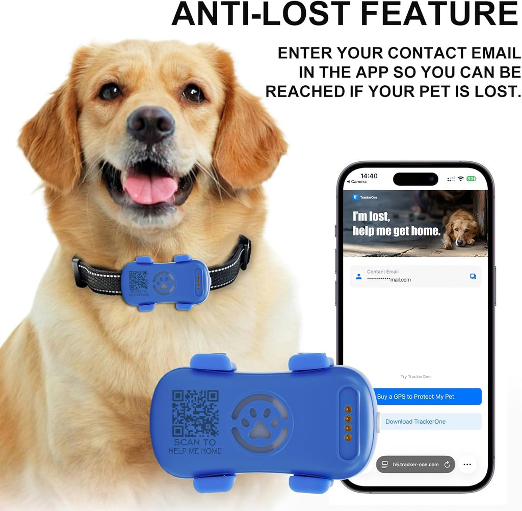 SmartPaw GPS Pet Tracker – Real-Time Anti-Lost Dog Collar Device with Geofence & Sound Alarm — Prime Trend Market