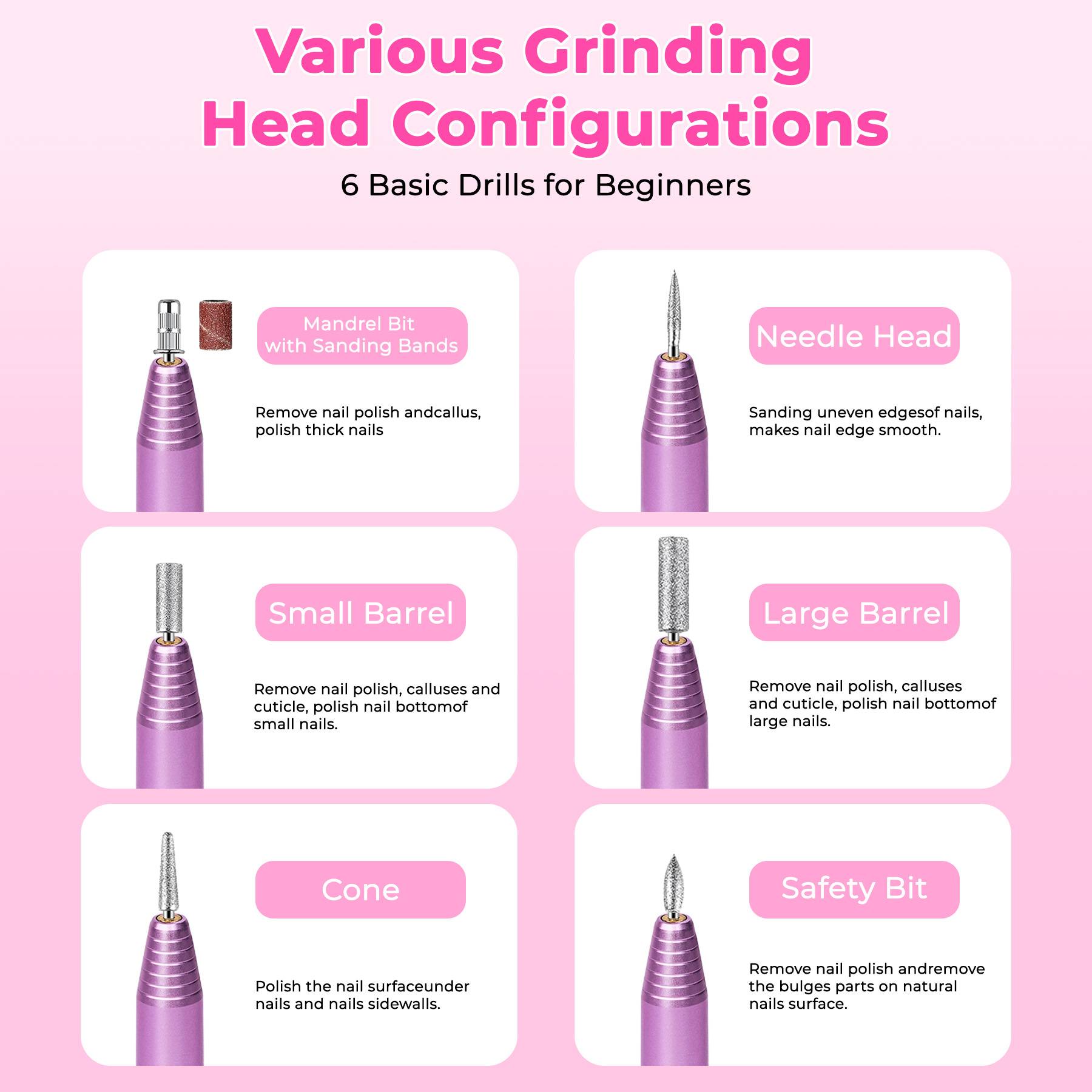 Professional Electric Nail Drill Kit – Portable Rose Gold Manicure Set — Prime Trend Market