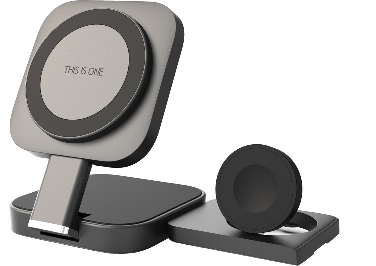 Desktop 3-in-1 Wireless Charger Station — iPhone, Apple Watch & AirPods — Prime Trend Market