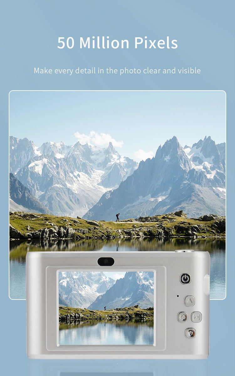RetroShot 48MP 4K HD Digital Selfie Camera — Front & Rear Dual Lens, Retro Compact Design — Prime Trend Market