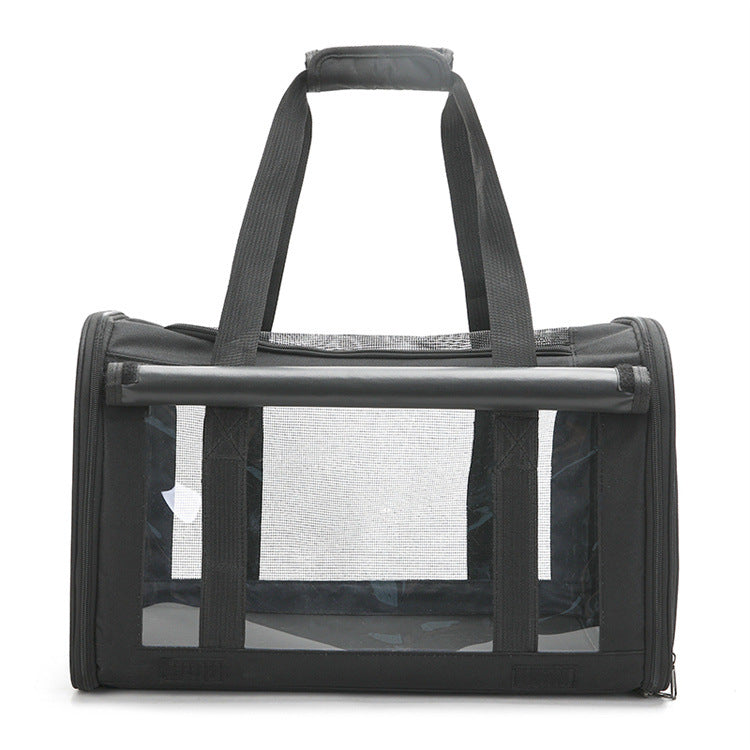 Luxury Transparent Breathable Foldable Pet Carrier Bag – Outdoor Cat & Dog Bag — Prime Trend Market