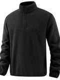 Men's Plus Size Fleece Turtleneck Long Sleeve Sweatshirt