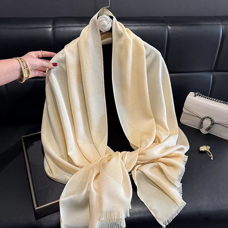 Lightweight Raw-Hem Scarf