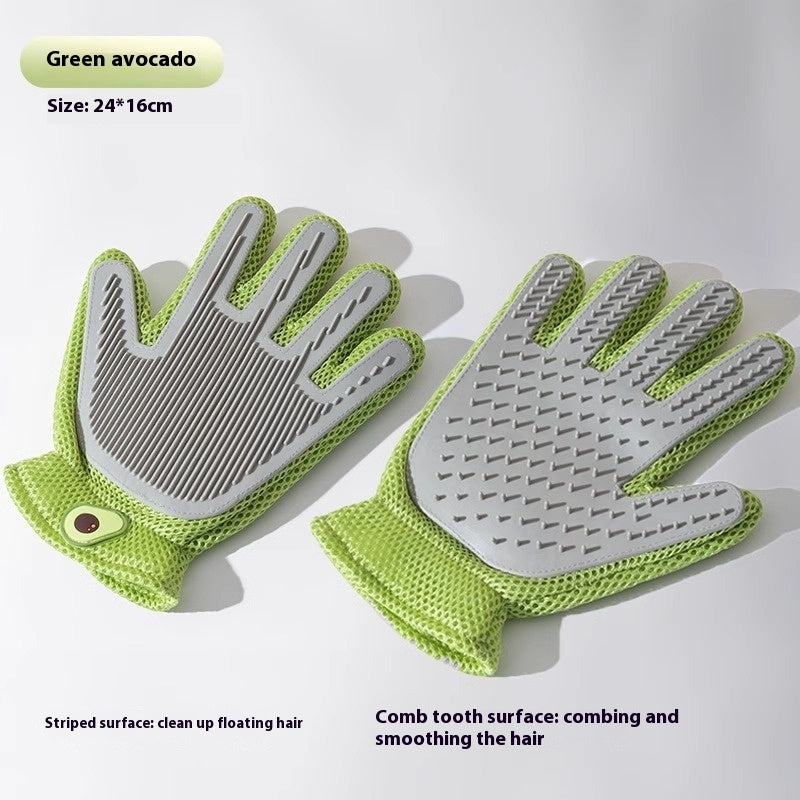Double-Sided Pet Grooming Gloves — Cats & Dogs — Prime Trend Market