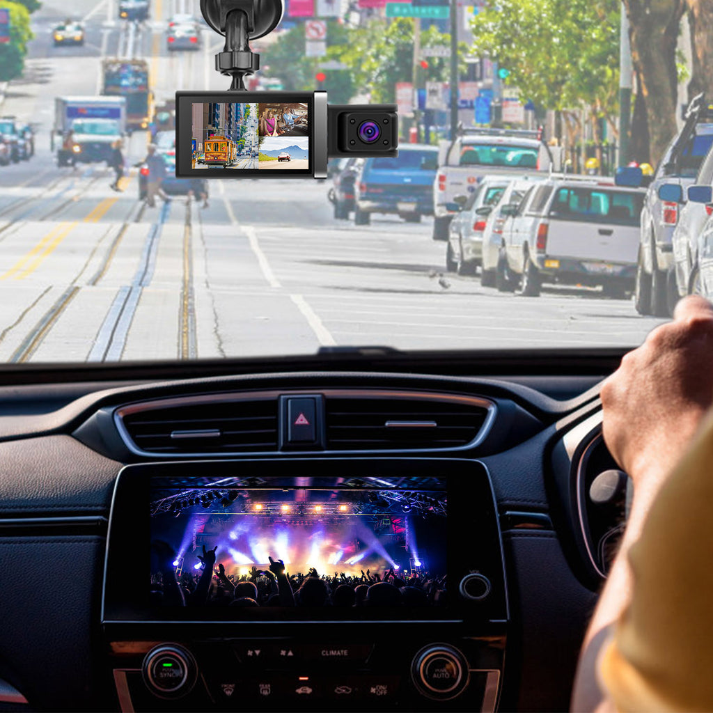 2K 3-Channel Dash Cam | GPS + WiFi | G-Sensor | Parking Monitor | Night Vision | App Control — Prime Trend Market