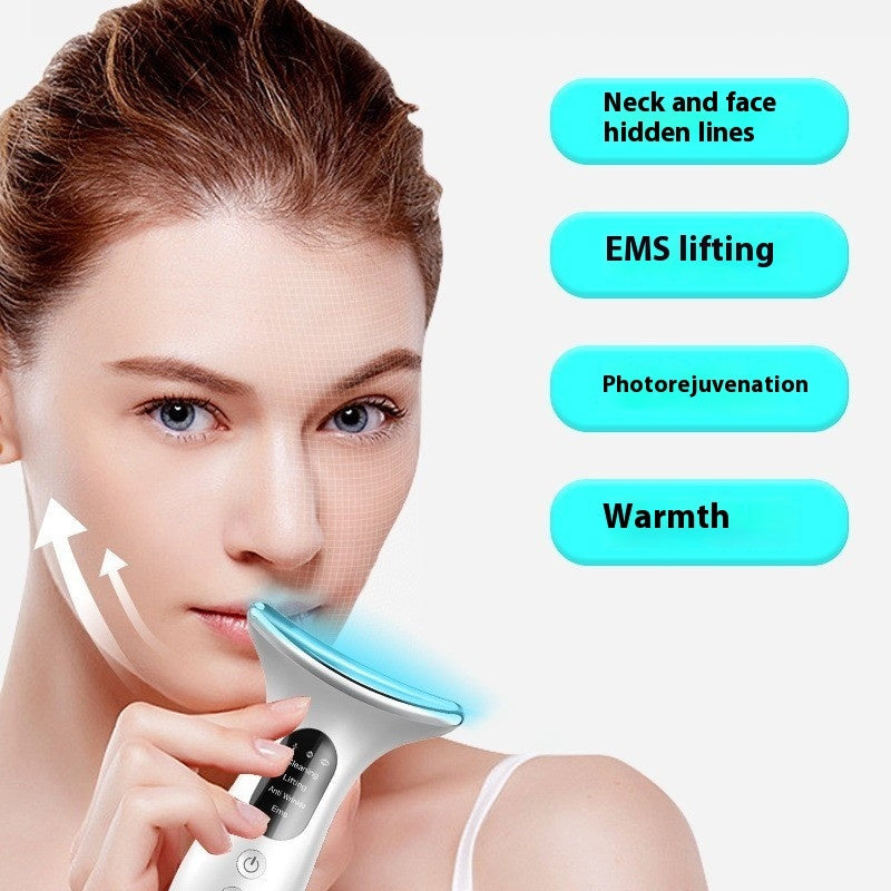 Luxury Neck Lifting & Tightening Beauty Instrument — Infrared, Color Light & Negative Ion Skin Rejuvenation Device — Prime Trend Market