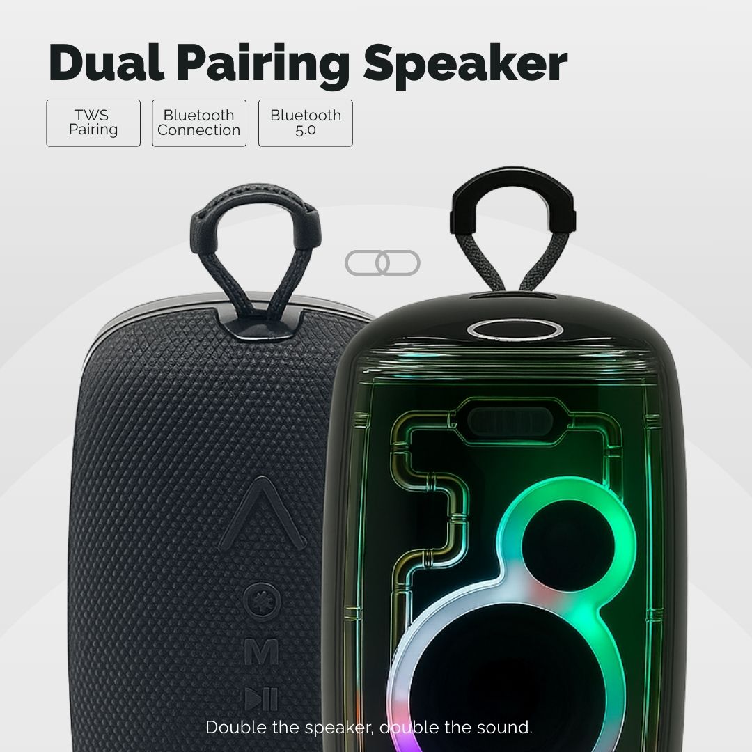 Nixie Tube Bluetooth Speaker — Vintage Vacuum Display, Deep Bass & Wireless Audio — Eliza & Tuan