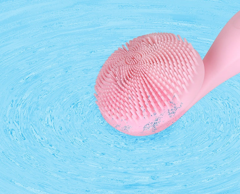 Sonic Silicone Face Cleansing Brush | 4-Mode Vibration Deep Pore Cleanser with Gold Charging Dock — Prime Trend Market