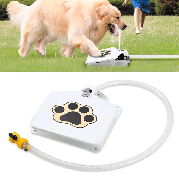 Dog Water Fountain — Step-On Activated Outdoor Pet Water Dispenser & Sprinkler — Prime Trend Market