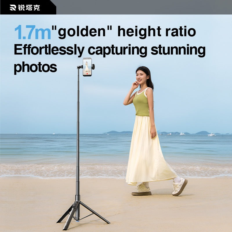 67" Selfie Stick Tripod with Remote — Auto Open, 360° Rotatable, Magnetic for Travel & Live Streaming — Prime Trend Market