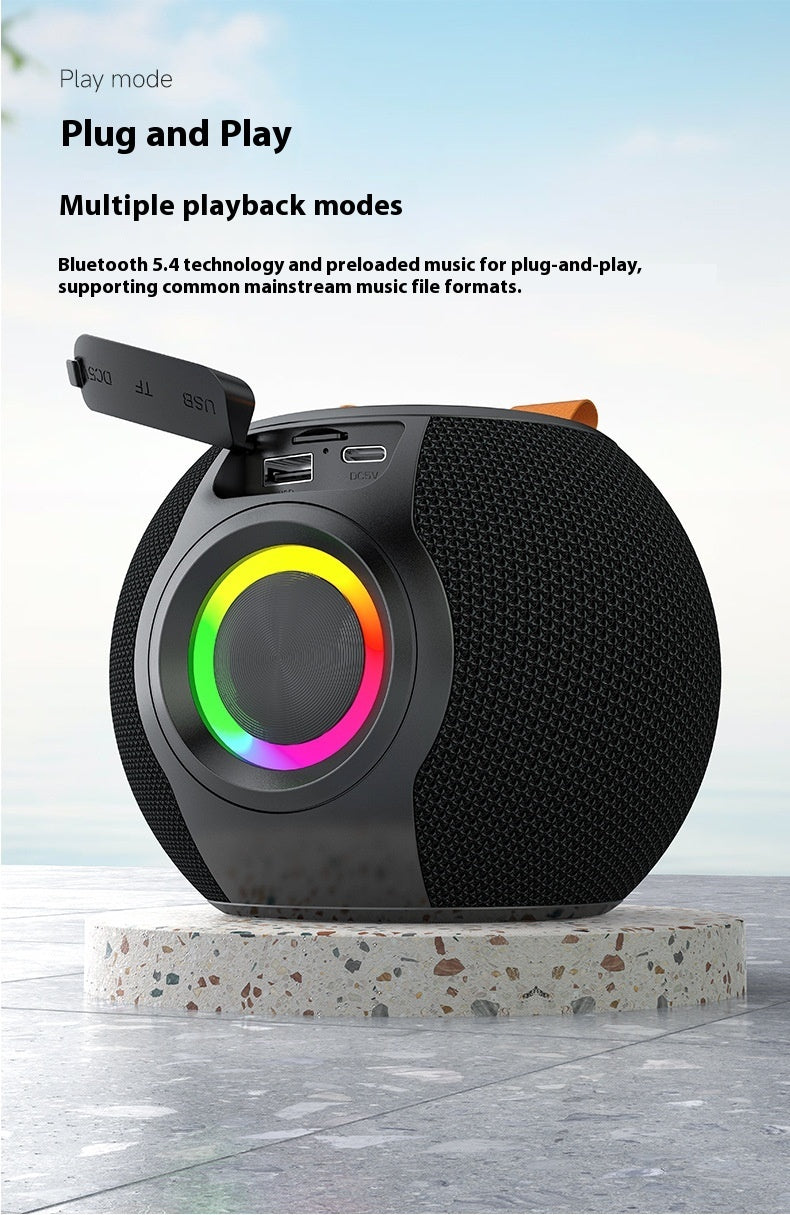 RGB Lamp Bluetooth Speaker — TWS Stereo, Waterproof & Portable with LED Mood Light — Eliza & Tuan