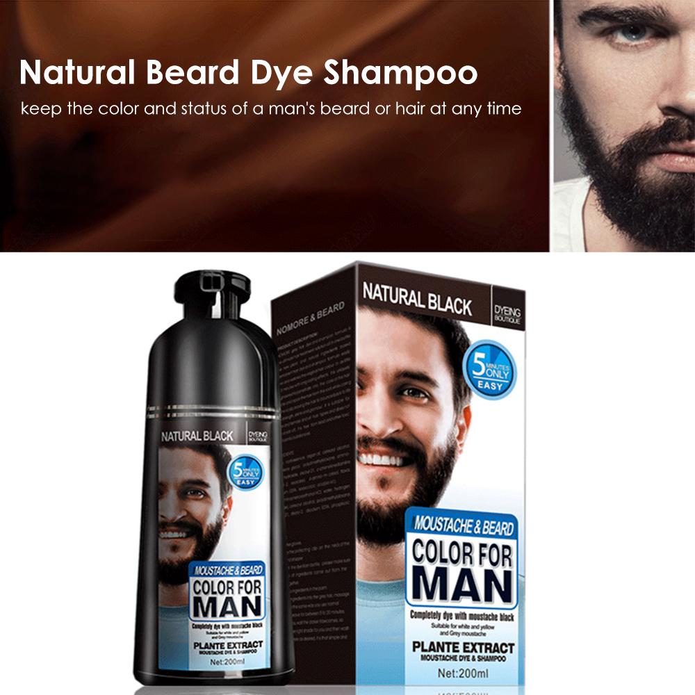 Beard & Hair Color Shampoo for Men | Natural Permanent Dye, Colors in Minutes, Long Lasting | 200ml — Prime Trend Market