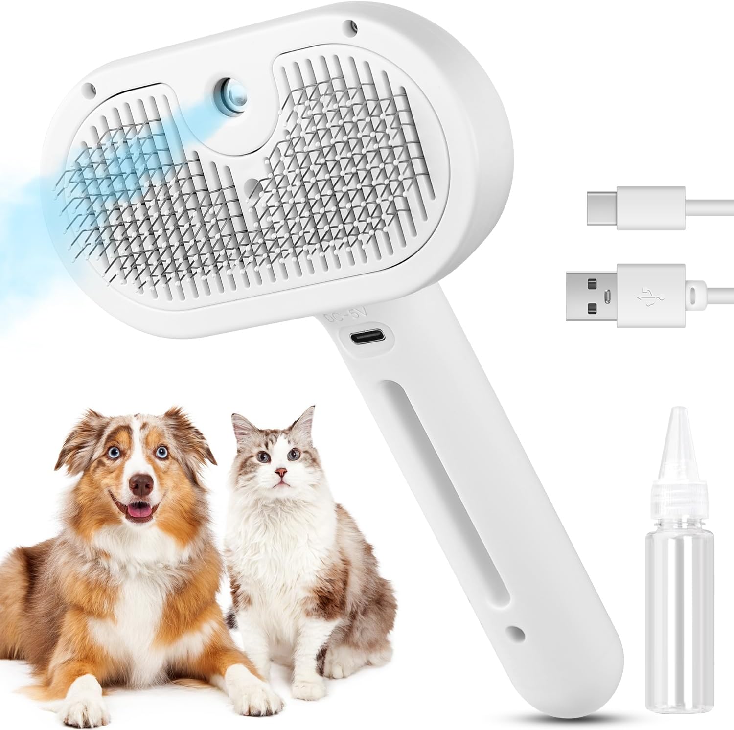 3-in-1 Pet Steam Grooming Brush — Cats & Dogs — Prime Trend Market