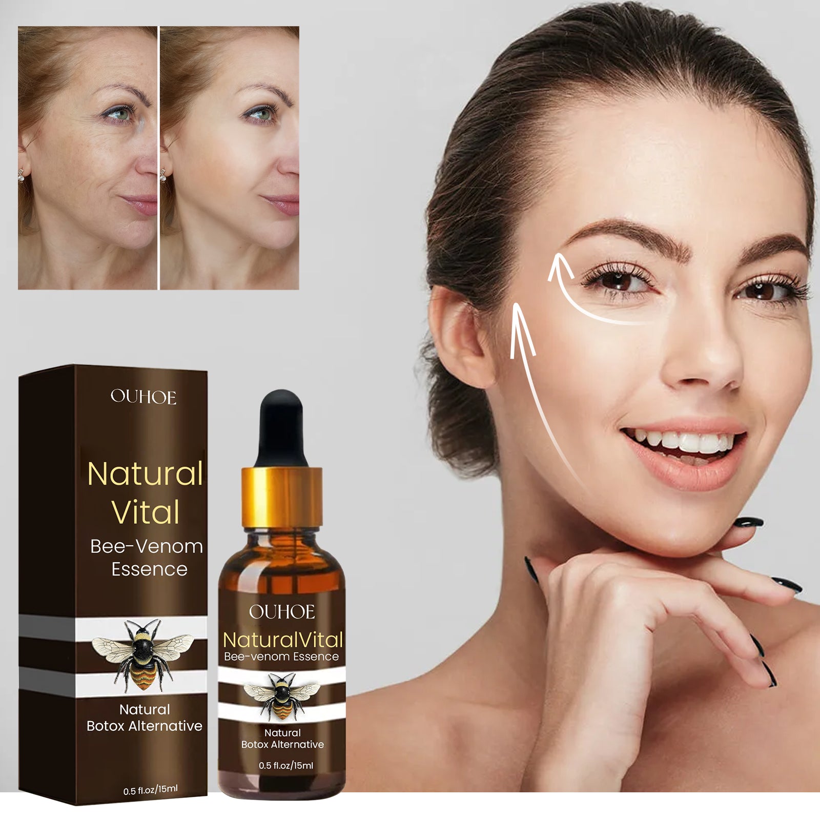 OUHOE Facial Anti-Wrinkle & Firming Essence — Tighten, Lift & Restore Youthful Skin — Prime Trend Market