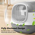 Premium Antibacterial Enclosed Cat Litter Box — Odor-Lock, Anti-Splash, Easy Clean — Prime Trend Market