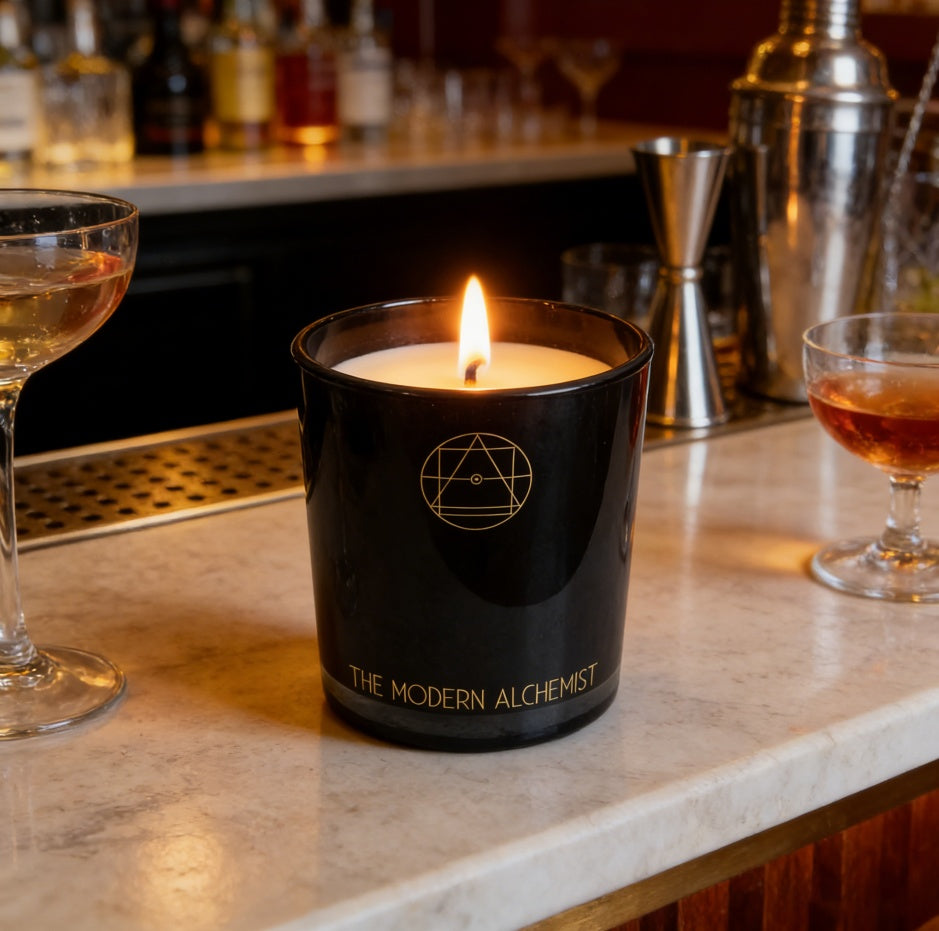 The Modern Alchemist 300g Luxury Soy Wax Candle — 5 Signature Scents | Champagne, Espresso, Leather, Red Wine & Tobacco — Prime Trend Market