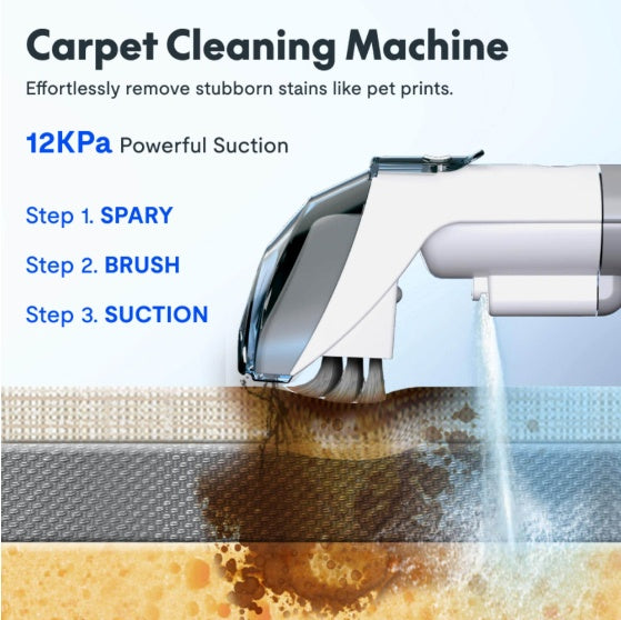 CleanElite™ 12000Pa Fabric & Upholstery Deep Cleaner — 400W, 61oz Dual Tank, Smart Self-Sensing — Prime Trend Market