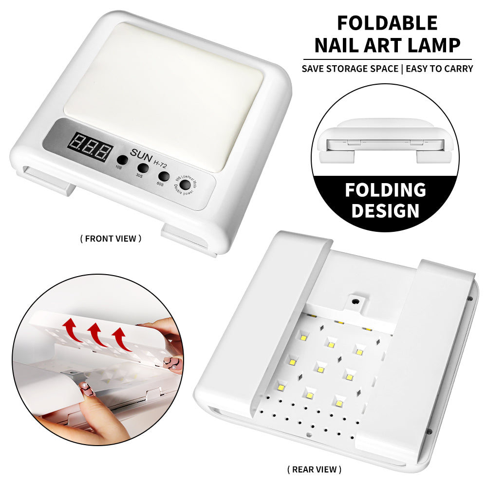 Professional UV LED Nail Lamp – Large Curing Light with Arm Rest | 72 LEDs, 4 Timer Settings — Prime Trend Market