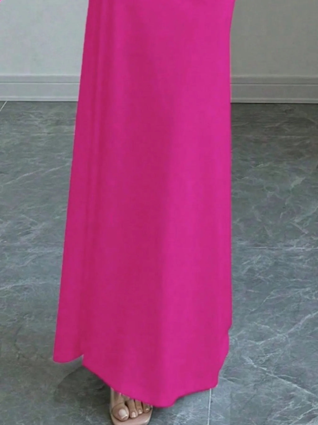 Off-Shoulder Twist-Back Long-Sleeve Bodycon Maxi Dress