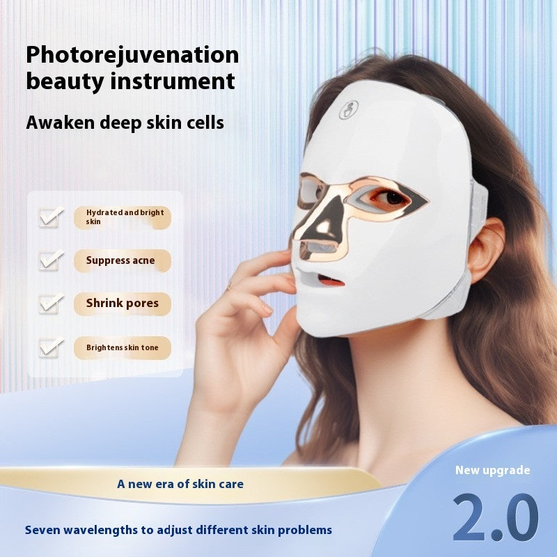 7-Color LED Light Therapy Face Mask | Rechargeable Photorejuvenation Beauty Instrument — Prime Trend Market