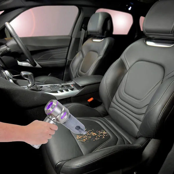 4-in-1 Cordless Car Vacuum & Air Duster — 16,000PA Brushless, 2 Reusable Filters — Eliza & Tuan