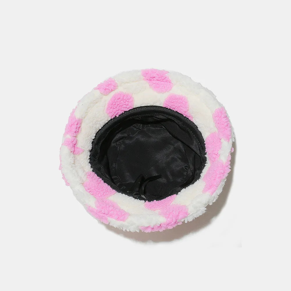 Contrast Heart Polyester Bucket Hat