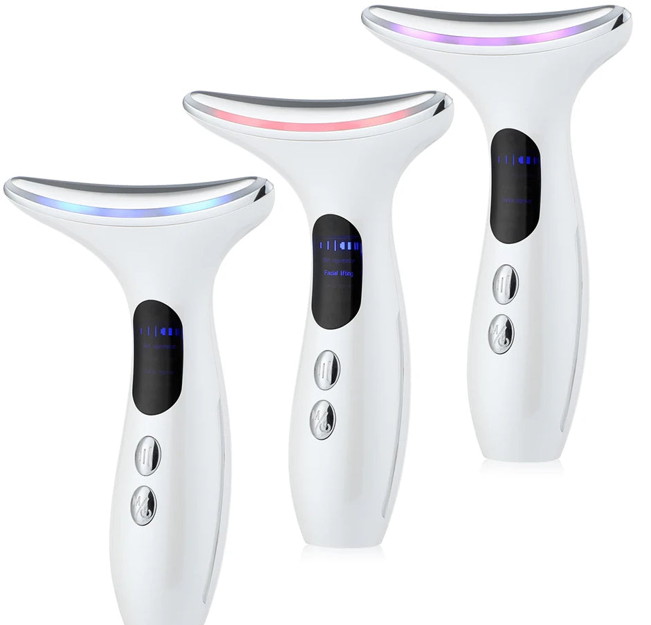3-in-1 Face & Neck Lifting Kit | LED Ion Therapy Skin Tightening Beauty Wand Set — Prime Trend Market