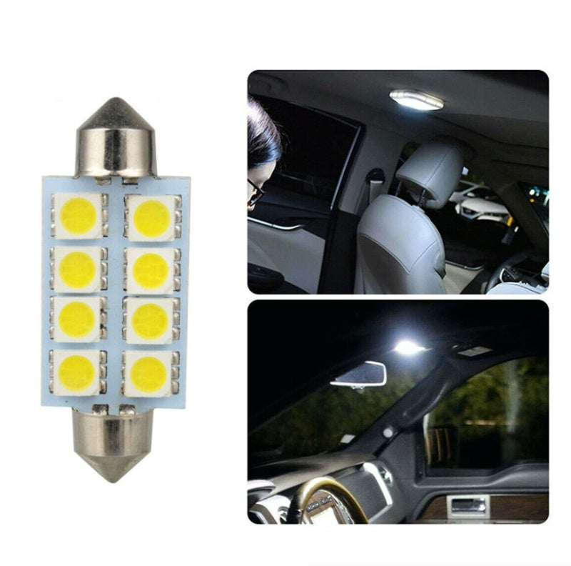 14Pcs T10 LED Interior Car Lighting Kit — Map, Dome, License Plate & Festoon Bulbs — Prime Trend Market