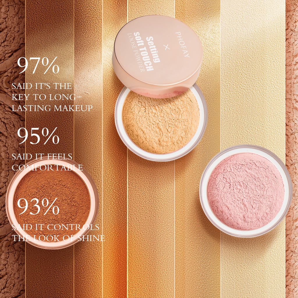 Setting Soft Touch Loose Powder — Long-Lasting, Sweatproof & Weightless | 4 Shades | 1, 2 & 3 Pack — Prime Trend Market