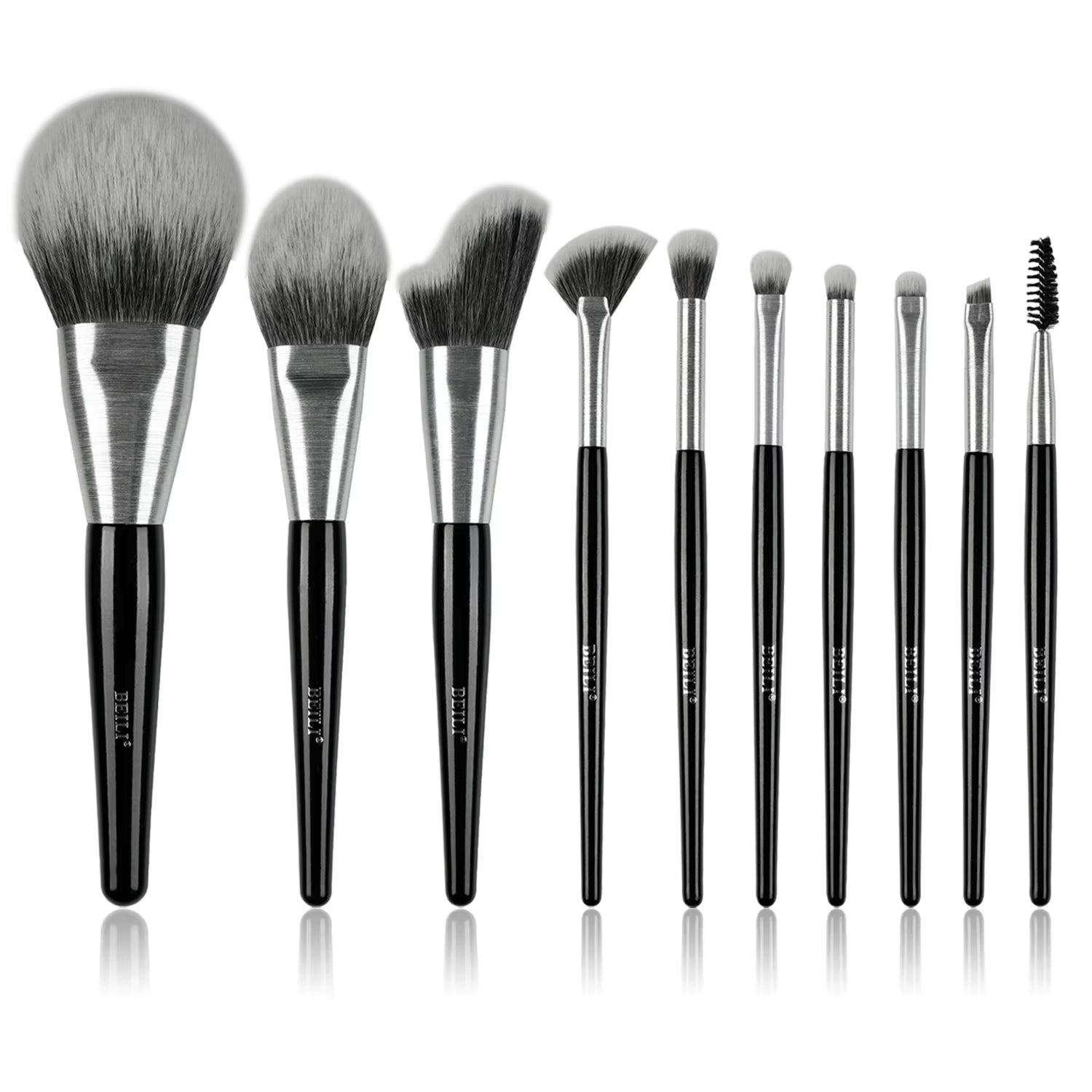 Beli 10pcs Professional Makeup Brush Set New Design Brushed Tube Makeup Brushes — Prime Trend Market