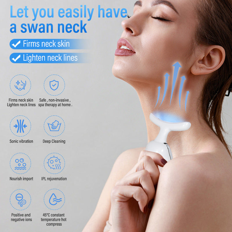 Luxury Neck & Face Lift Vibration Massager Beauty Device — Lifting, Firming & Slimming Beauty Tool — Eliza & Tuan
