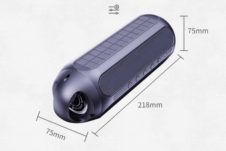 Outdoor Waterproof Bluetooth Speaker — 30W HIFI Sound, BT 5.1, RGB Lights & Solar Charging Option — Eliza & Tuan