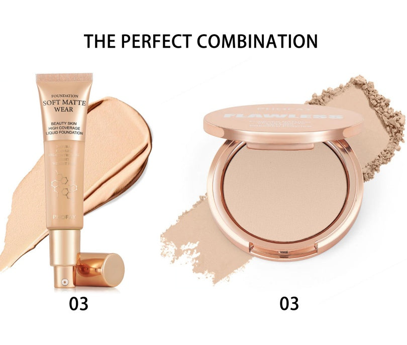 PHOFAY Matte Setting Pressed Powder — Flawless Oil-Control Finish — Prime Trend Market