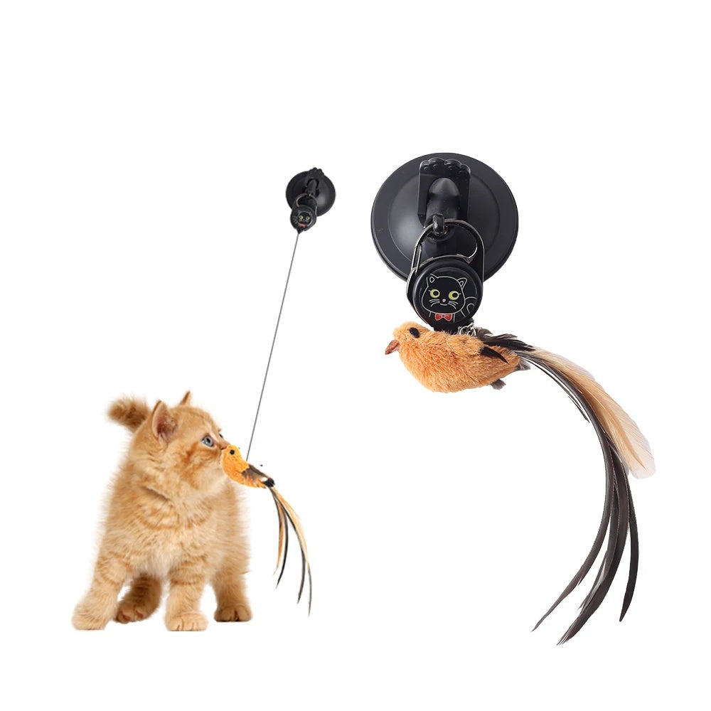 PawBird Auto-Lifting Feather Cat Toy – Automatic Rising Bird Teaser Interactive Puzzle Toy for Cats — Prime Trend Market
