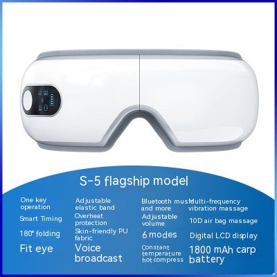 Luxury Smart Eye Massager | Bluetooth Heat Compress Vibration Eye Relief Device — Prime Trend Market