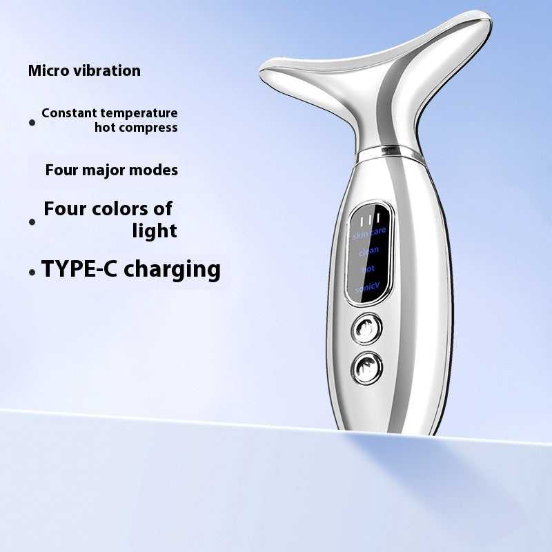 Luxury V-Face & Neck Lifting Beauty Instrument — Vibration Hot Compress Sculpting Device — Eliza & Tuan