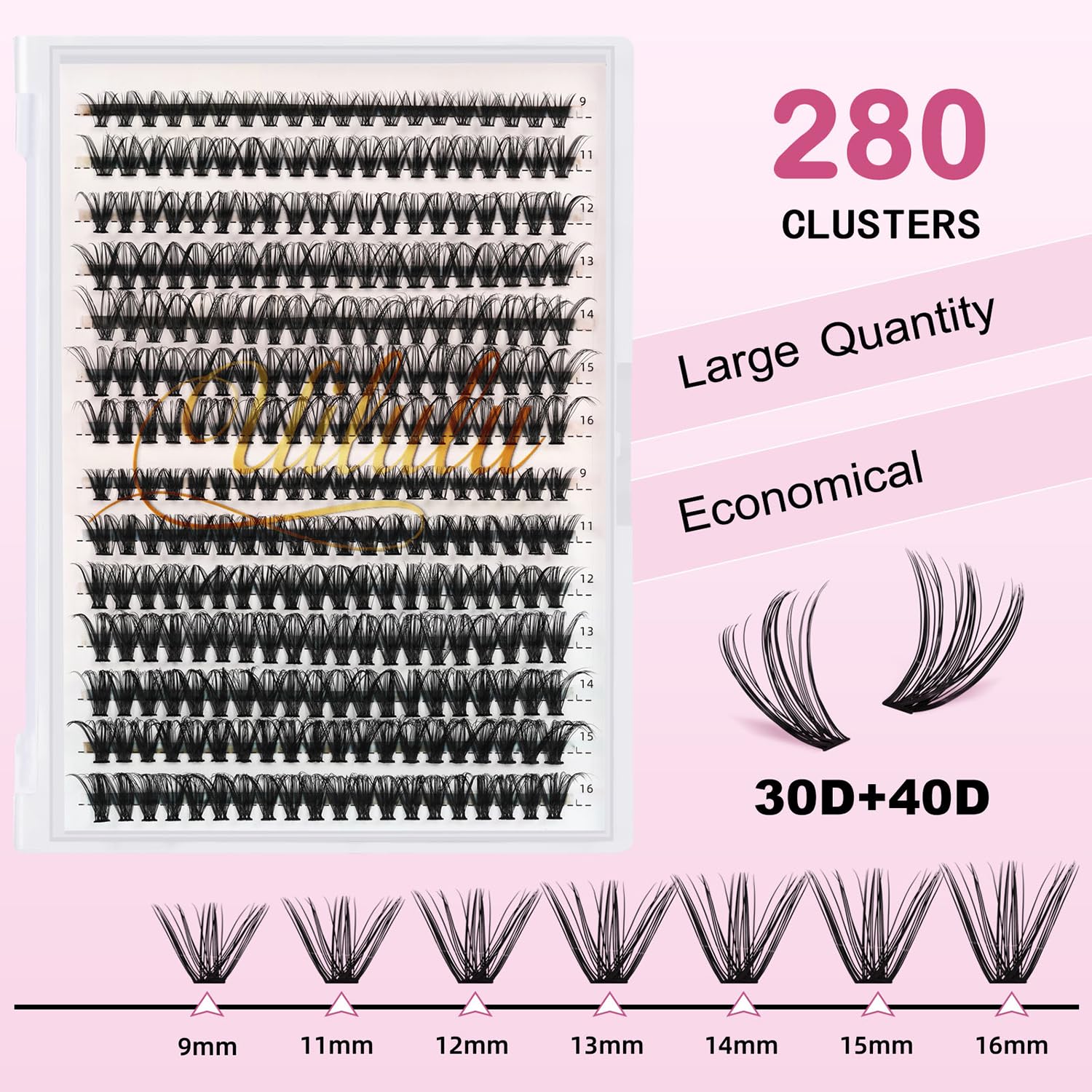 DIY Lash Extension Kit — 280pcs Individual Lash Clusters | D Curl, Thick Volume, Natural Look — Prime Trend Market