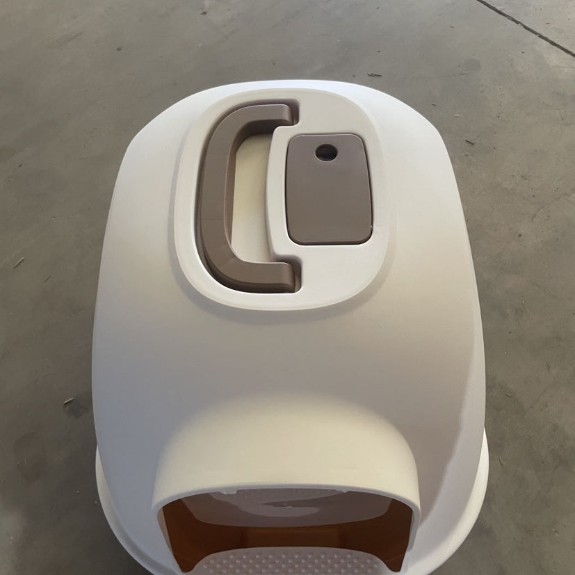 Premium Small Square Cat Litter Box — Modern Minimalist Design, Easy Clean, Fast Shipping — Prime Trend Market
