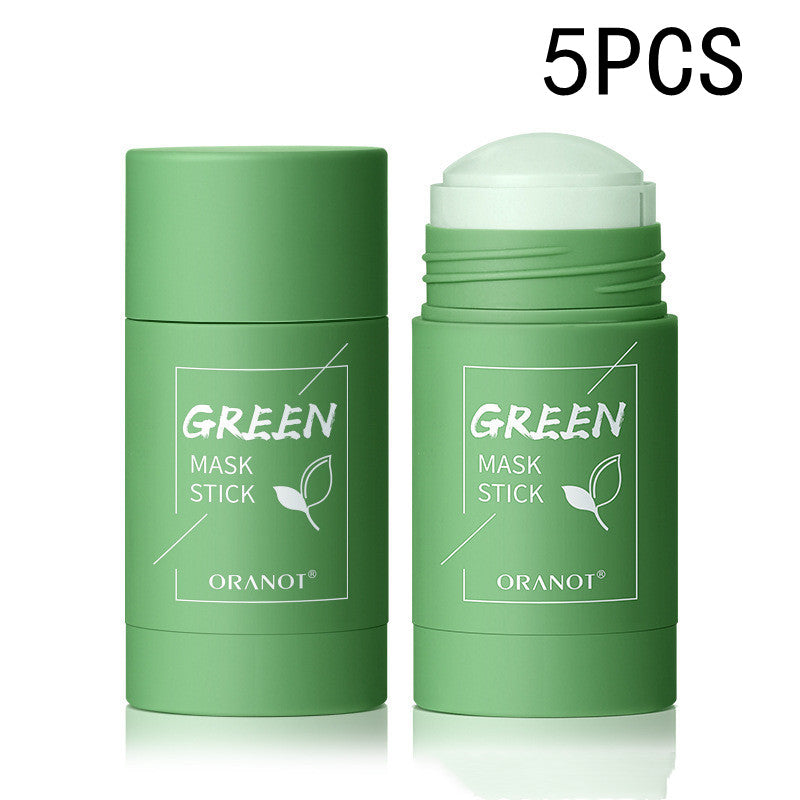 Green Tea & Eggplant Solid Mud Mask — Deep Cleansing, Oil Control & Moisturizing — Prime Trend Market