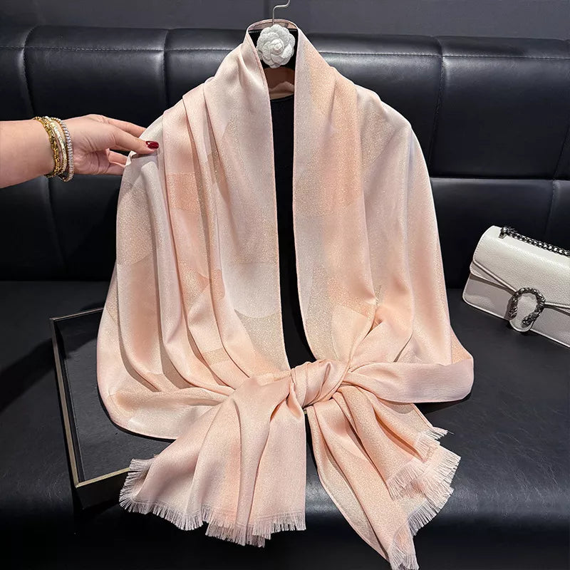 Lightweight Raw-Hem Scarf