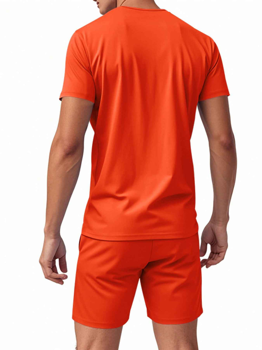 Men’s V-Neck T-Shirt & Shorts Set