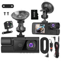 WiFi 3-Channel Dash Cam 1080P | 170° Wide Angle | Reversing Visual | 64G MMC Included — Prime Trend Market