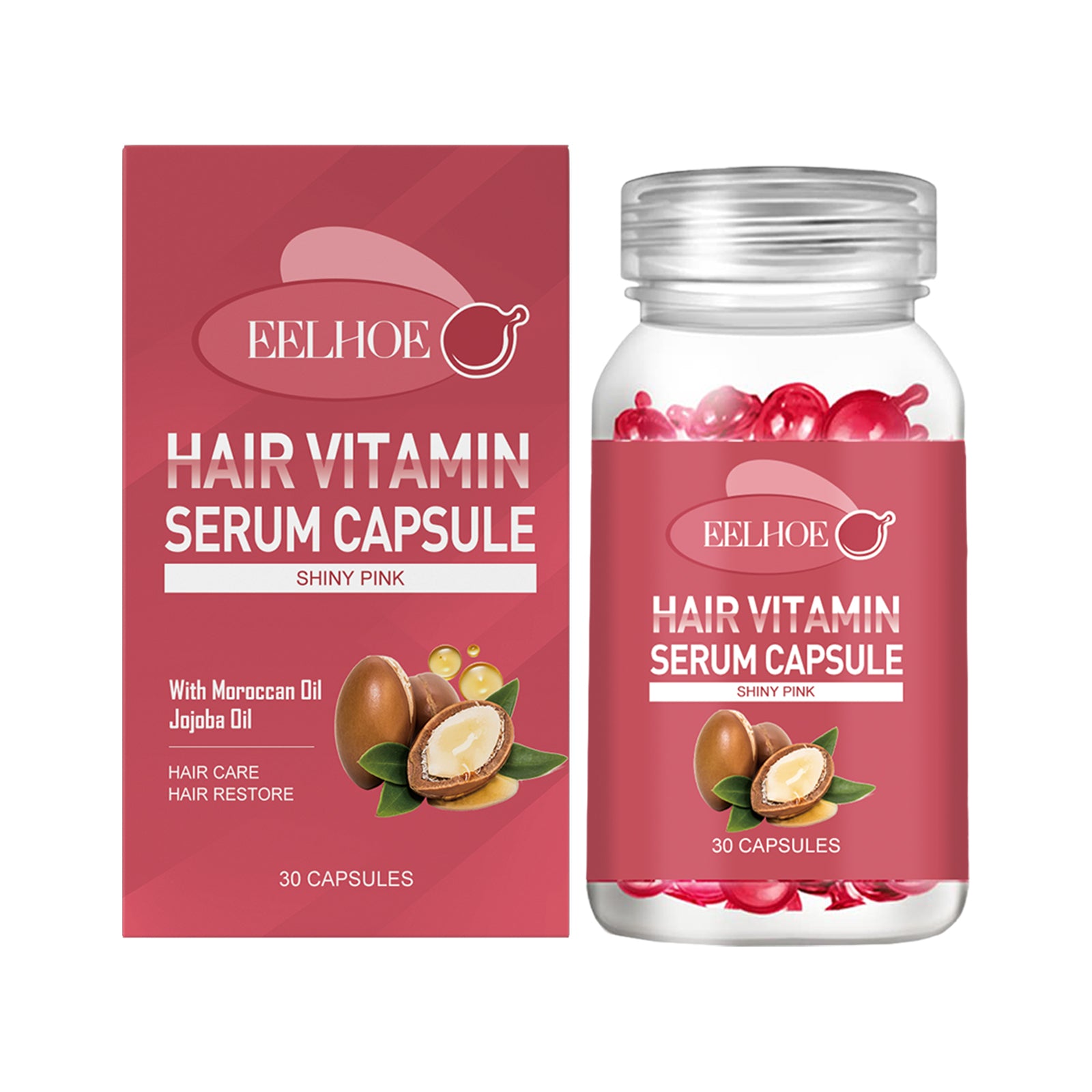 EELHOE Hair Oil Care Capsules — Frizz Control, Split End Repair & Shine Boost Hair Treatment — Prime Trend Market