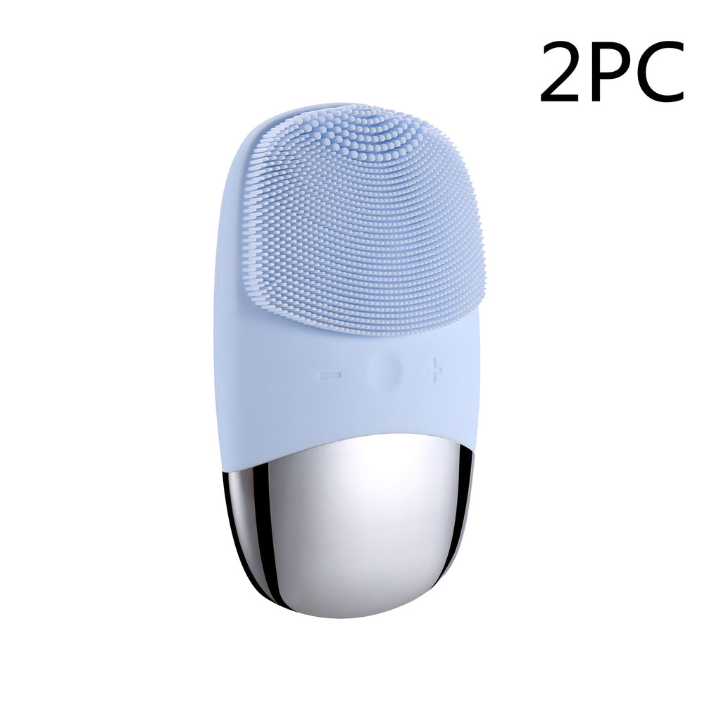 Luxury Mini Silicone Electric Face Cleansing Brush — Sonic Vibration Deep Pore Cleanser — Prime Trend Market