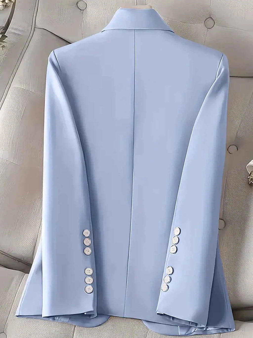 Single-Button Long-Sleeve Blazer