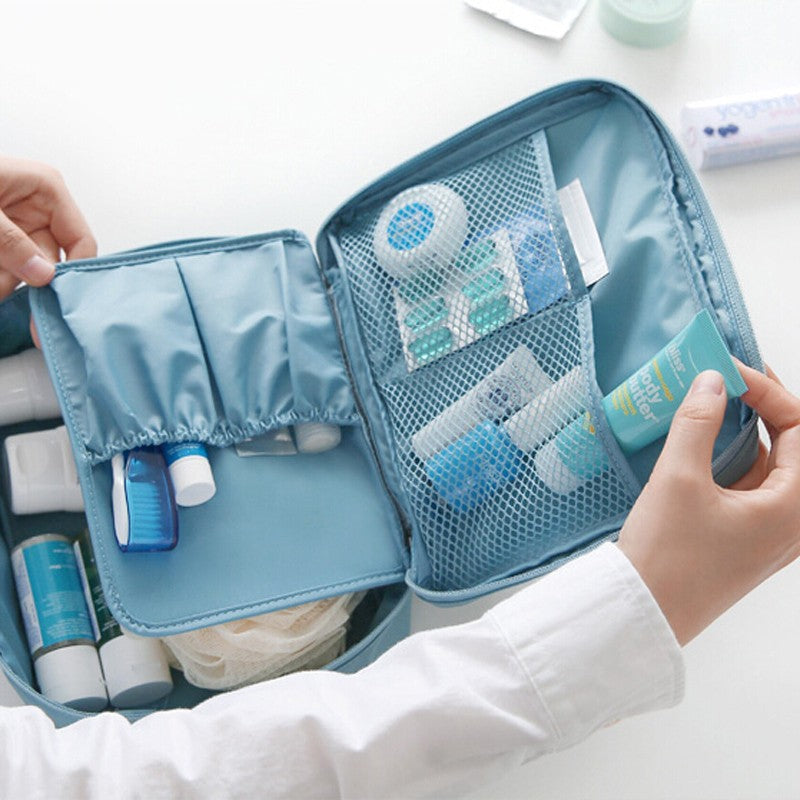 Waterproof Travel Cosmetic Bag — Multi-grid Divider Toiletry & Makeup Organizer — Prime Trend Market