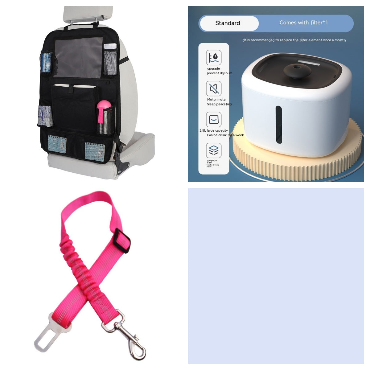 Luxury Smart Pet Water Fountain — Auto-Circulation, LED Light, 7 Colors & 4 Styles — Prime Trend Market