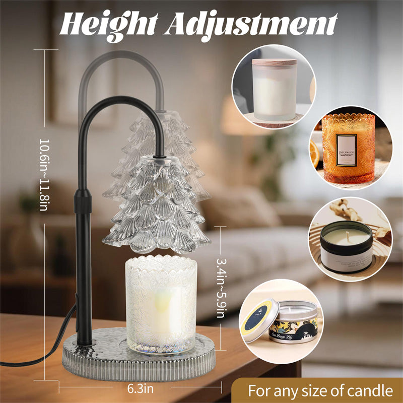 Candle Warmer Lamp with Timer & Dimmer — Adjustable Height, 4 Brightness Modes | Elegant Home Décor Accent — Prime Trend Market